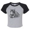 Women's Micro Rib Raglan Baby Tee Thumbnail
