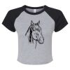 Women's Micro Rib Raglan Baby Tee Thumbnail