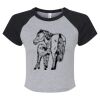 Women's Micro Rib Raglan Baby Tee Thumbnail