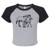Women's Micro Rib Raglan Baby Tee Thumbnail
