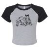 Women's Micro Rib Raglan Baby Tee Thumbnail
