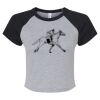 Women's Micro Rib Raglan Baby Tee Thumbnail