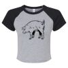 Women's Micro Rib Raglan Baby Tee Thumbnail