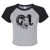 Women's Micro Rib Raglan Baby Tee Thumbnail