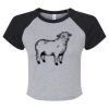 Women's Micro Rib Raglan Baby Tee Thumbnail
