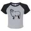Women's Micro Rib Raglan Baby Tee Thumbnail