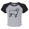 Women's Micro Rib Raglan Baby Tee Thumbnail