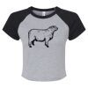 Women's Micro Rib Raglan Baby Tee Thumbnail