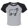 Women's Micro Rib Raglan Baby Tee Thumbnail