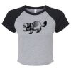 Women's Micro Rib Raglan Baby Tee Thumbnail