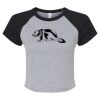 Women's Micro Rib Raglan Baby Tee Thumbnail
