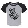 Women's Micro Rib Raglan Baby Tee Thumbnail