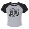 Women's Micro Rib Raglan Baby Tee Thumbnail