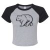 Women's Micro Rib Raglan Baby Tee Thumbnail