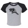 Women's Micro Rib Raglan Baby Tee Thumbnail