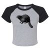 Women's Micro Rib Raglan Baby Tee Thumbnail