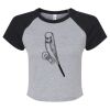 Women's Micro Rib Raglan Baby Tee Thumbnail