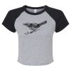 Women's Micro Rib Raglan Baby Tee Thumbnail