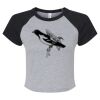 Women's Micro Rib Raglan Baby Tee Thumbnail