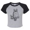 Women's Micro Rib Raglan Baby Tee Thumbnail