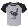 Women's Micro Rib Raglan Baby Tee Thumbnail