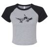 Women's Micro Rib Raglan Baby Tee Thumbnail