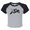 Women's Micro Rib Raglan Baby Tee Thumbnail