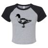 Women's Micro Rib Raglan Baby Tee Thumbnail