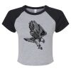 Women's Micro Rib Raglan Baby Tee Thumbnail