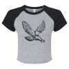 Women's Micro Rib Raglan Baby Tee Thumbnail