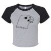 Women's Micro Rib Raglan Baby Tee Thumbnail