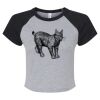 Women's Micro Rib Raglan Baby Tee Thumbnail