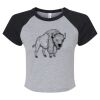 Women's Micro Rib Raglan Baby Tee Thumbnail