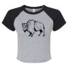 Women's Micro Rib Raglan Baby Tee Thumbnail