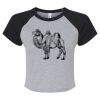 Women's Micro Rib Raglan Baby Tee Thumbnail