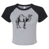 Women's Micro Rib Raglan Baby Tee Thumbnail
