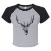 Women's Micro Rib Raglan Baby Tee Thumbnail