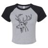 Women's Micro Rib Raglan Baby Tee Thumbnail