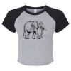 Women's Micro Rib Raglan Baby Tee Thumbnail
