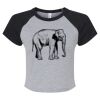 Women's Micro Rib Raglan Baby Tee Thumbnail