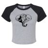Women's Micro Rib Raglan Baby Tee Thumbnail
