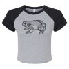 Women's Micro Rib Raglan Baby Tee Thumbnail