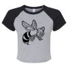 Women's Micro Rib Raglan Baby Tee Thumbnail
