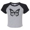 Women's Micro Rib Raglan Baby Tee Thumbnail