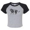 Women's Micro Rib Raglan Baby Tee Thumbnail