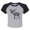Women's Micro Rib Raglan Baby Tee Thumbnail