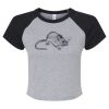 Women's Micro Rib Raglan Baby Tee Thumbnail