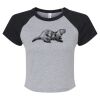 Women's Micro Rib Raglan Baby Tee Thumbnail