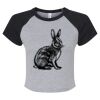 Women's Micro Rib Raglan Baby Tee Thumbnail