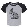 Women's Micro Rib Raglan Baby Tee Thumbnail